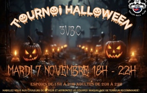 Tournoi d'Halloween mardi 7 novembre