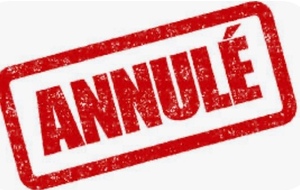Annulation entraînement du samedi 30 août