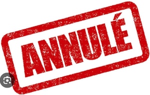 Annulation entraînement samedi 20 septembre