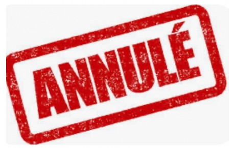Annulation entraînement du samedi 30 août